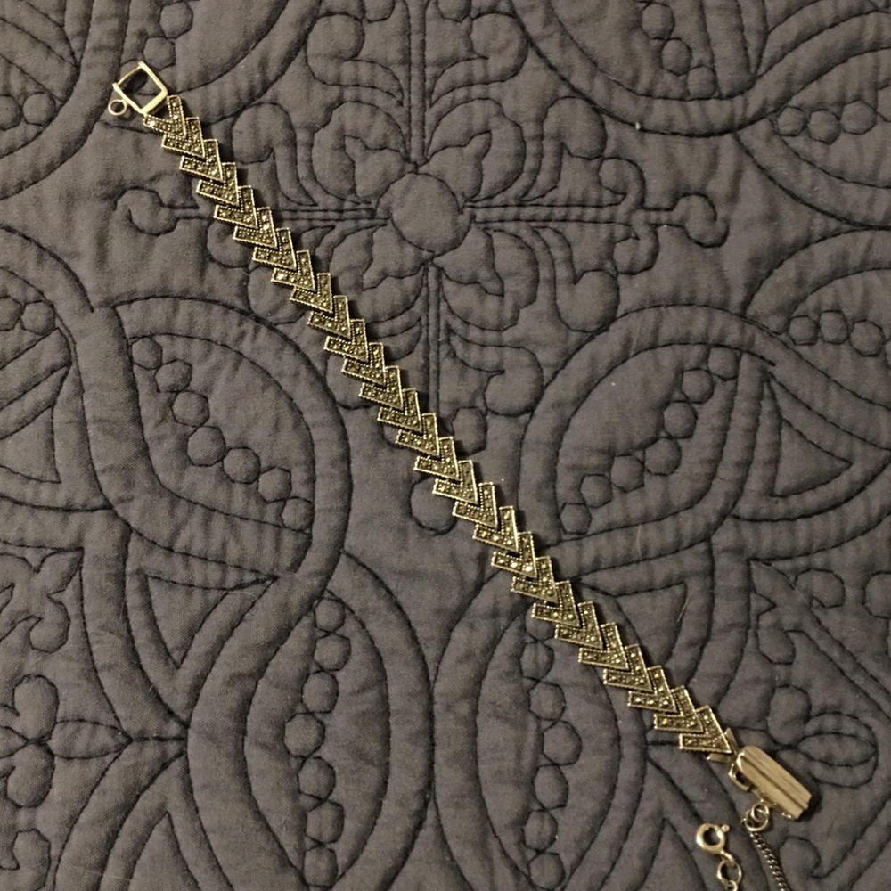 Marcasite Chevron Tennis Bracelet